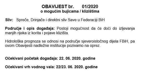 obavijest fhmz obavijest fhmz