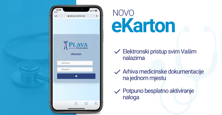 NOVO u Plavoj Poliklinici: E-karton – svi Vaši medicinski nalazi dostupni online!