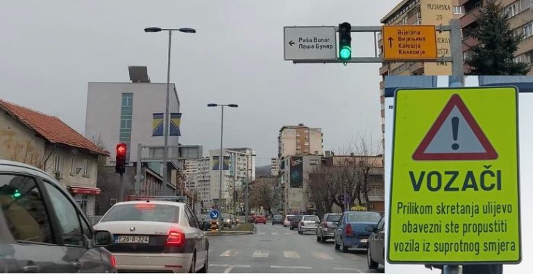 SIK Tuzla: Izmjena signalnog plana saobraćaja na raskrsnici Paša Bunar