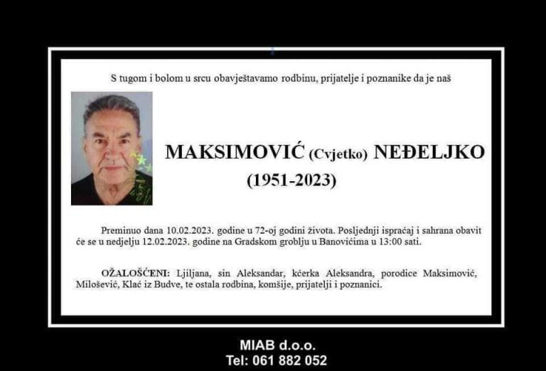 Preminuo Neđeljko Maksimović, novinar i urednik lista Rudar