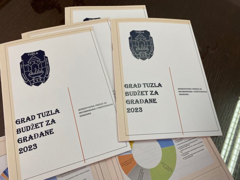 Grad Tuzla pripremio i objavio vodič „Budžet za građane 2023“