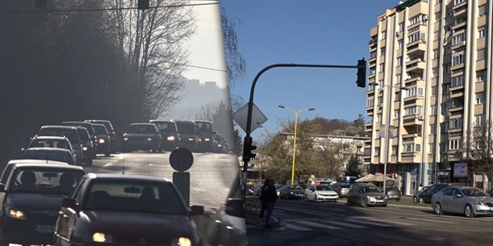 Tuzla, gužva na ulicama