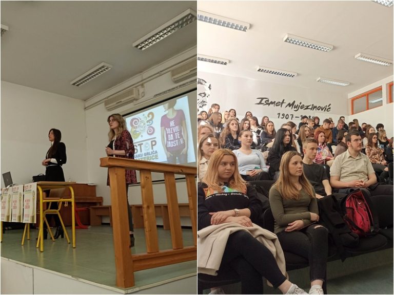 Studenti edukuju srednjoškolce o prevenciji raka grlića maternice