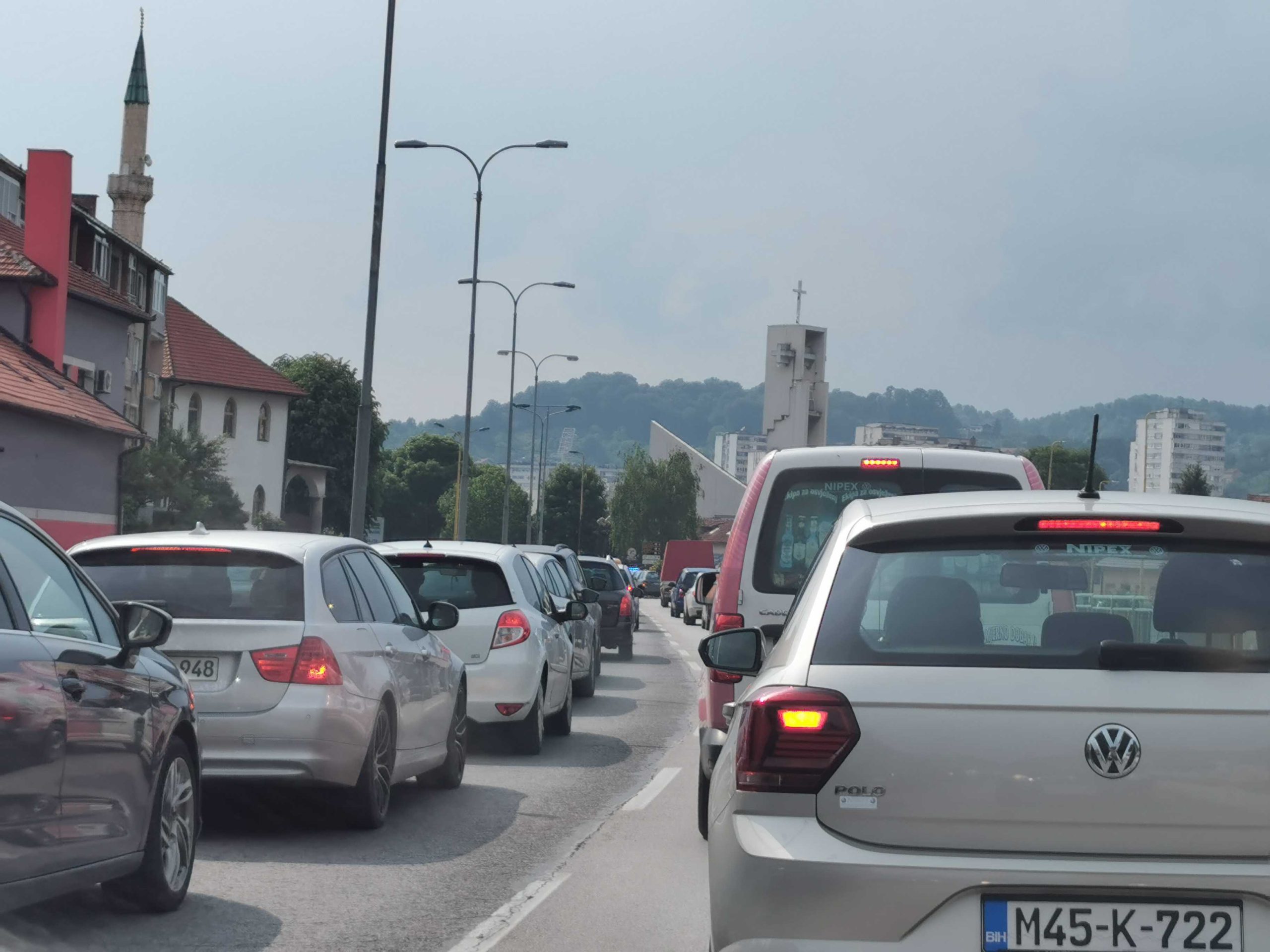 Saobraćajna nezgoda kod “Kipova”: Otežano odvijanje saobraćaja