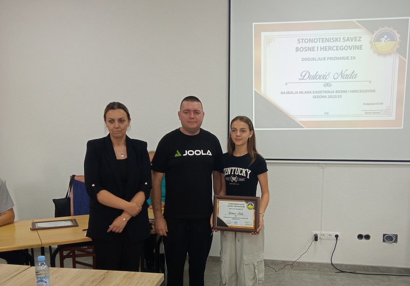 Dodjela priznanja za najbolje stonotenisere: Dva priznanja za tuzlanske stonoteniserke