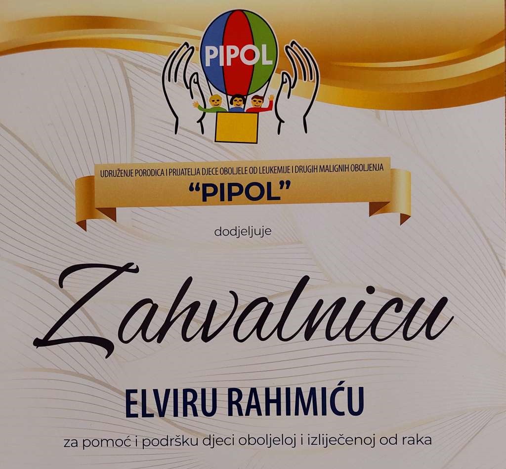 Elvir Rhimic zahvalnica