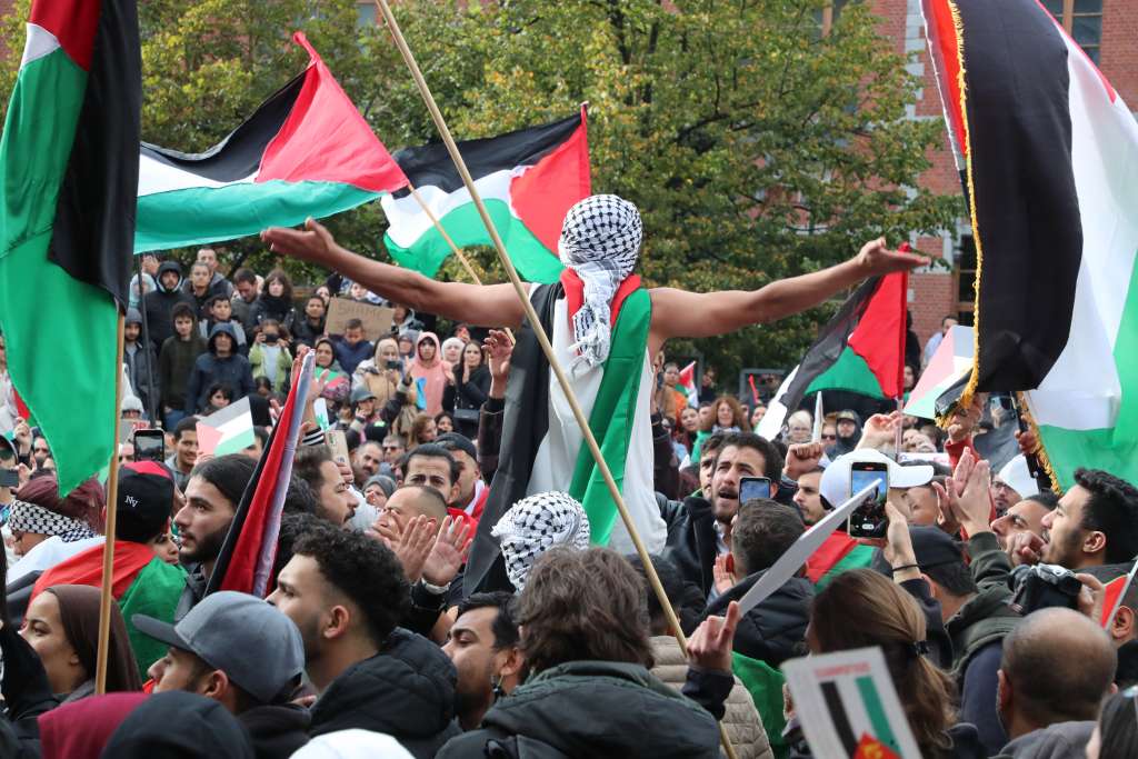 Foto Fena Palestina protesti