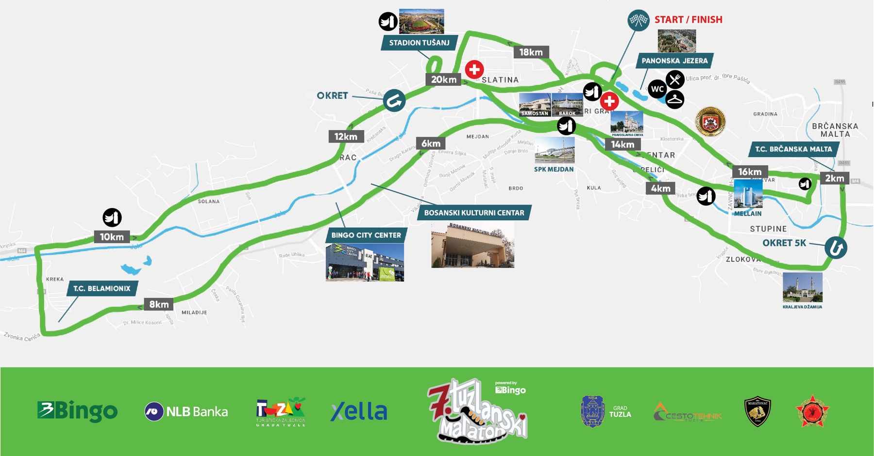 Maraton Tuzla - ruta trke