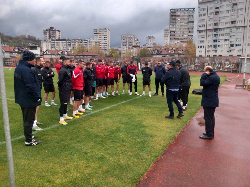 FK Sloboda trening FK Sloboda