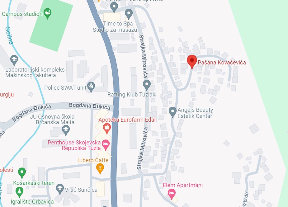 Ulica na Google maps