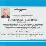 Posmrtnica Esad Čičeklić Braco
