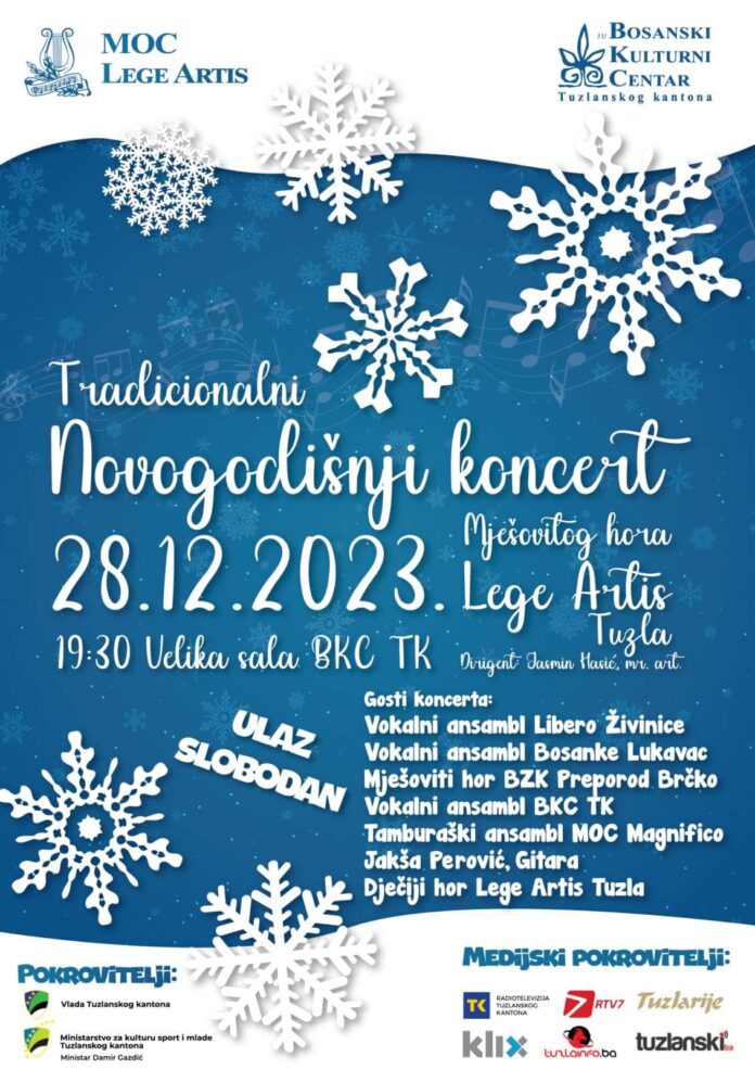 Novogodišnji koncert Lege Artis i BKC Tuzla