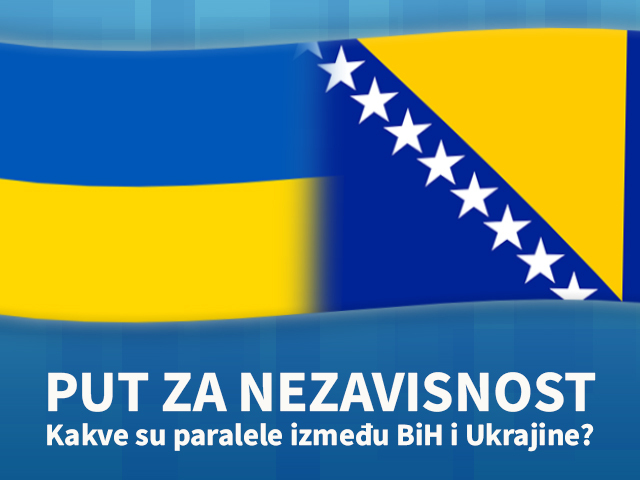 Fogorafija BiH i Ukrajinske zastave