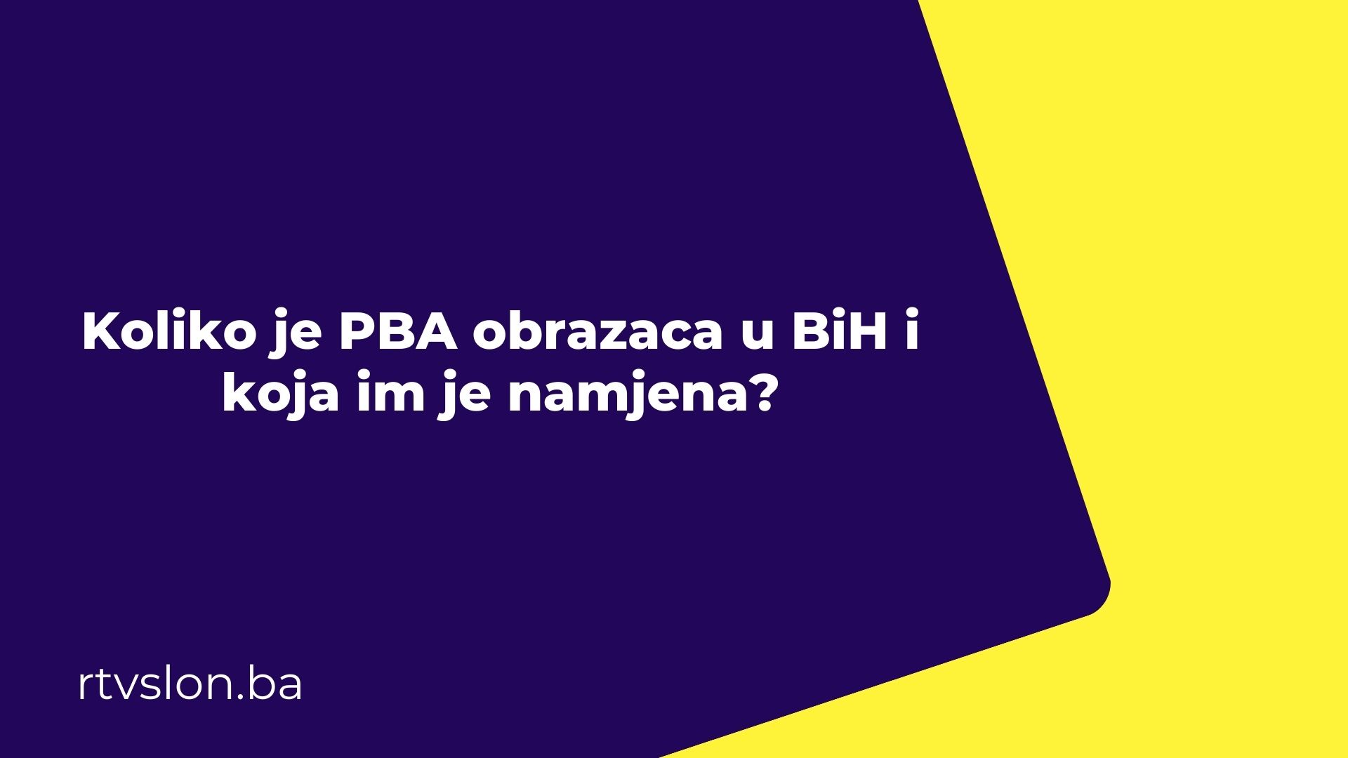 Koliko je PBA obrazaca PBA obrazac, CIPS