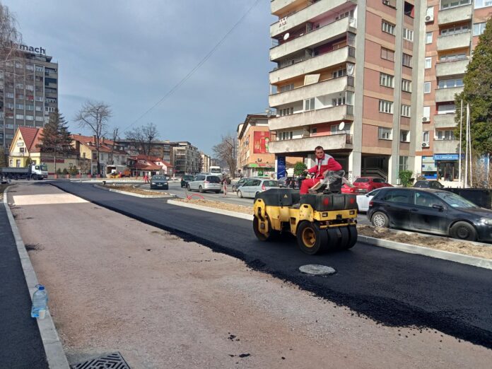 Radovi na izgradnji kružnog toka 