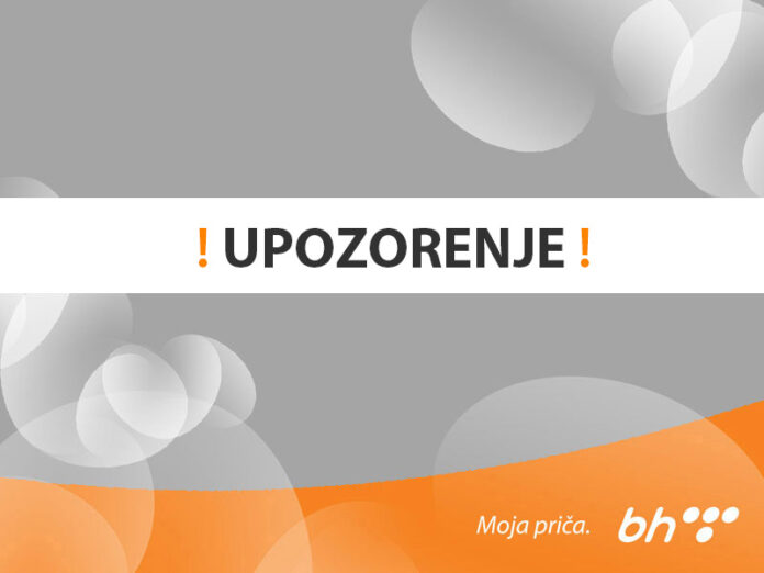 Upozorenje BH Telecoma