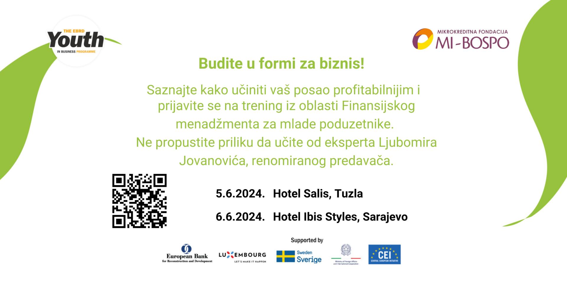 Pozivnica na trening - web baner