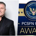 Samir Bečić pored nagrade PCSFN HERO