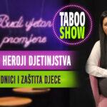Naslovna fotografija za 25. epizodu podcasta Taboo Show u kojoj razgovarmo o socijalnim radnicima kao zaštitnicima dječjih prava