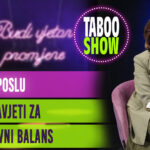 Naslovna fotografija za 27. epizodu podcasta Taboo Show, teme epizode su stres na poslu i mentalno zdravlje