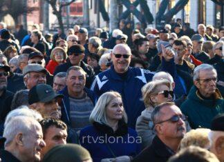 Protesti penzionera u Tuzli