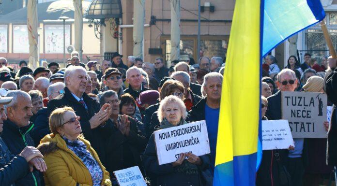 U Tuzli danas protesti penzionera Protesti penzionera u Tuzli