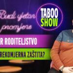 Naslovna fotografija za 31. epizodu podcasta Taboo Show, tema epizode je helikopter roditeljstvo