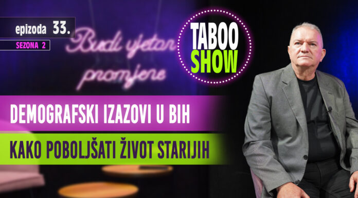 Kako poboljšati život starijih (i kako olakšati svoje starenje)? Naslovna fotografija 33. epizode podcasta Taboo Show. Tema epizode je socijalna gerontologija. Pitamo kako poboljšati život starijih?