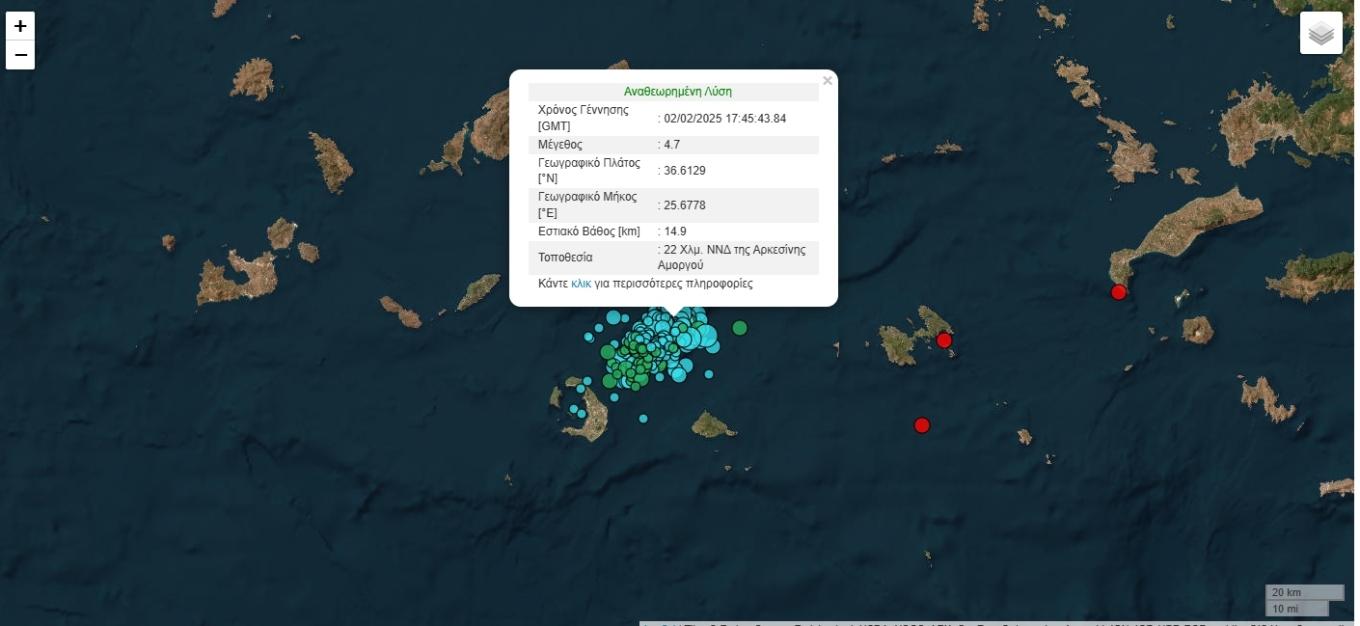 zemljotres Grčka Za 48 sati Grčku pogodila serija od oko 200 zemljotresa