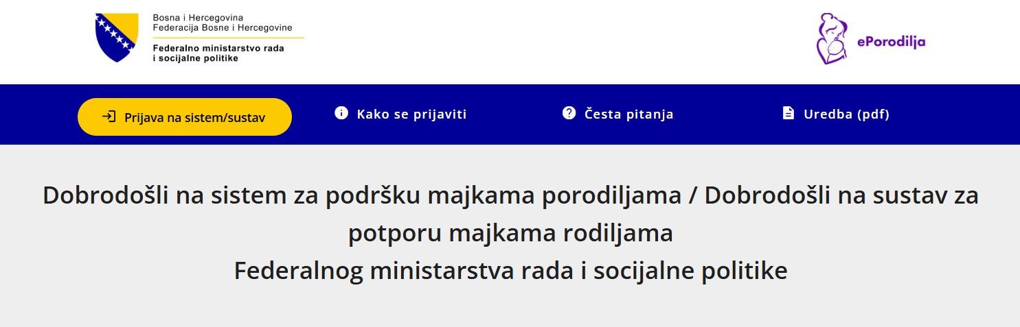 aplikacja e porodilja Uskoro prijave na aplikaciju e- porodilja za dobijanje naknada od 1.000 KM za svako novorođeno dijete u 2025.