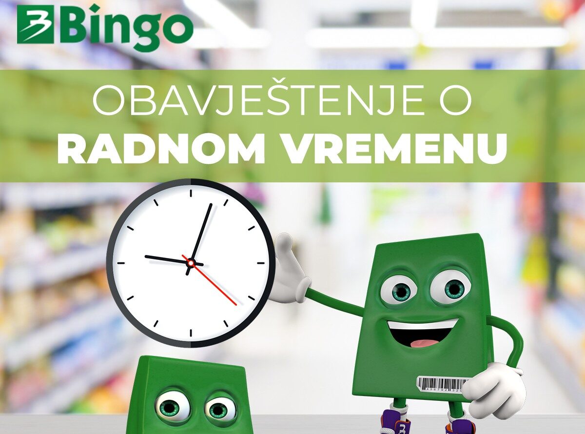 bingo-radno vrijeme Bingo trgovine neće raditi za prvomajske praznike