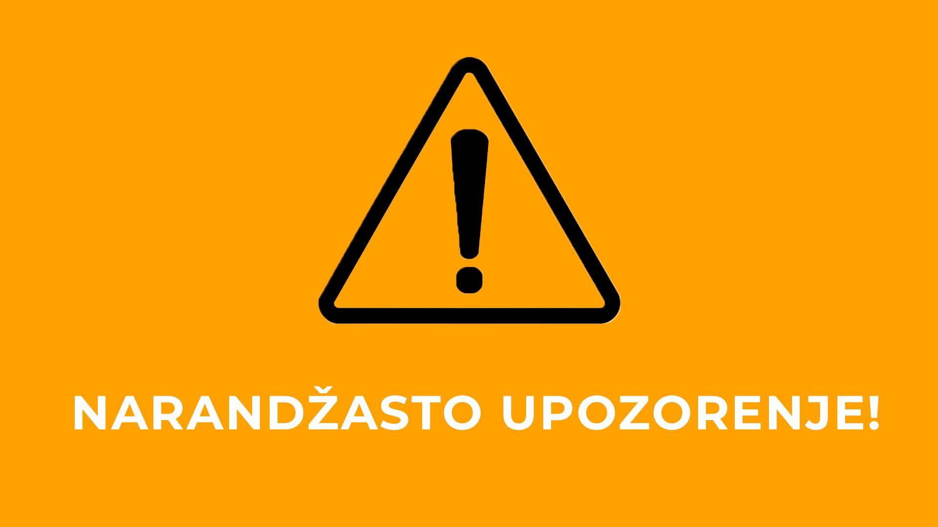 Narandžasto upozorenje, meteoalarm Narandžasto upozorenje, meteoalarm