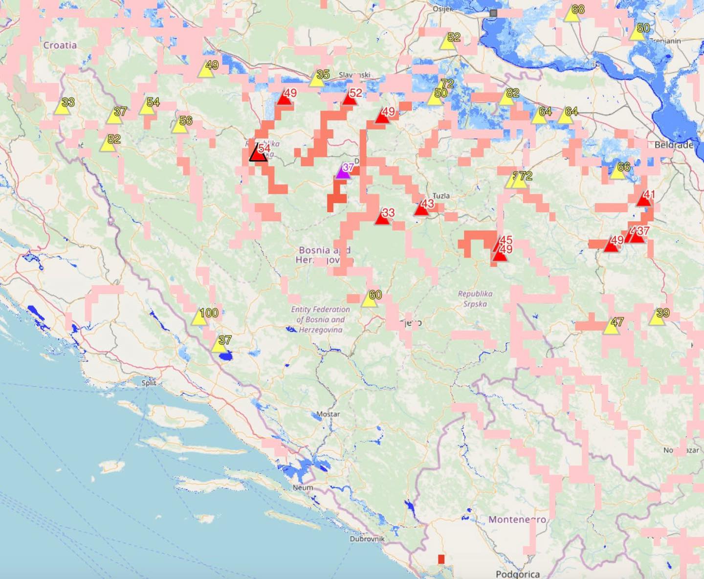 obilne padavine bh meteo