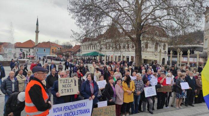 Penzioneri opet na protestu