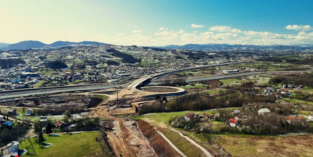 Pogled s gradilišta na Koridor 5C