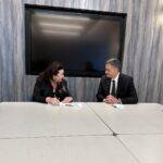 Denis Bećirović, Dama Karen Pierce, UK, Dejton