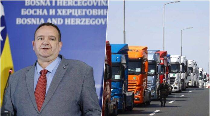 Peulić, kamion, protesti