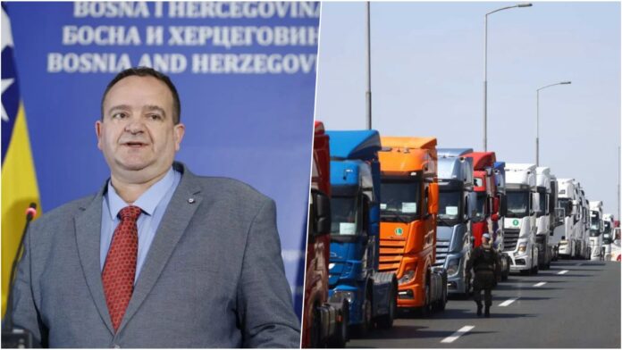 Peulić, kamion, protesti