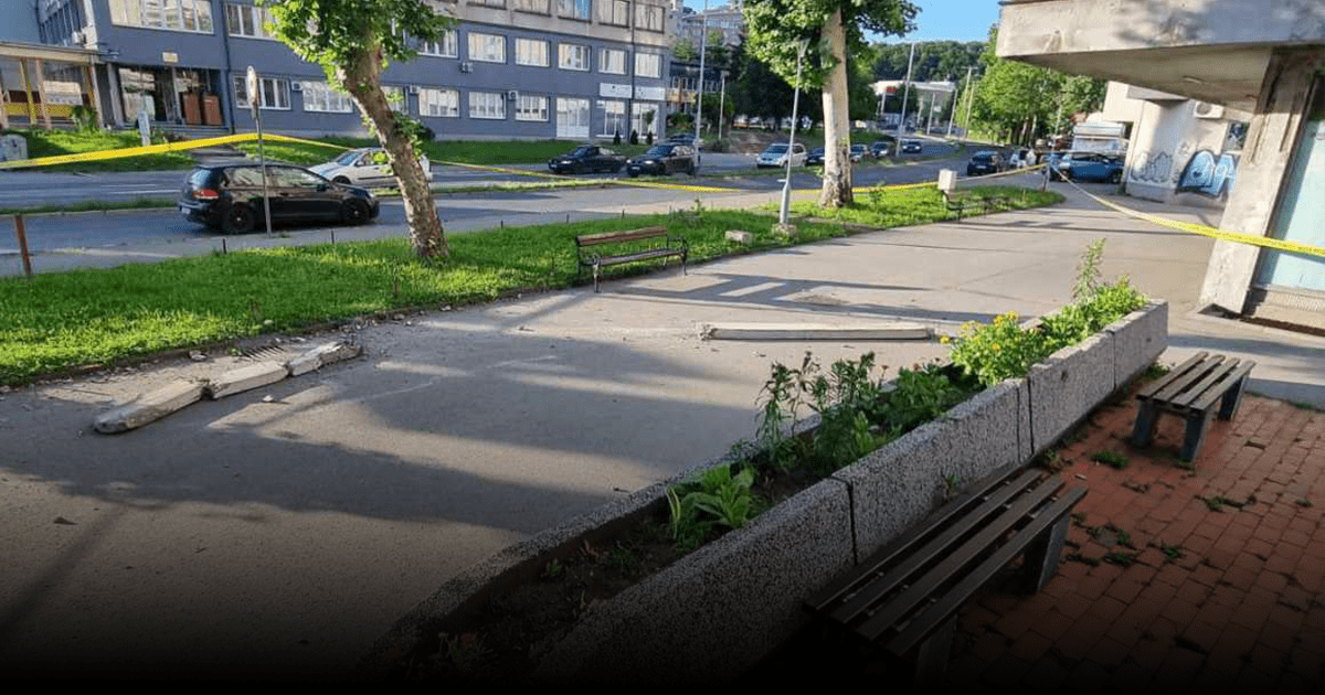 Na Ircu padaju dijelovi zgrada, oštećen automobil