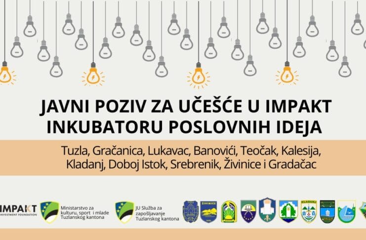 Otvoren Javni poziv za mlade poduzetnike u TK: Prilika za razvoj poslovnih ideja kroz IMPAKT inkubator