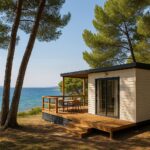 kampovanje ljeti, glamping hrvastka Mobilna kućica u borovoj šumi uz Jadransko more