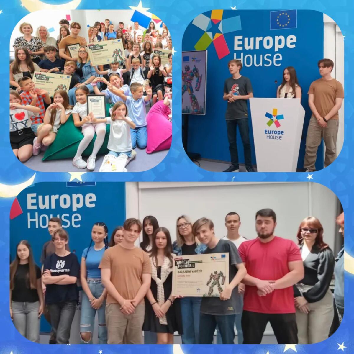 europa hause1 - Copy Hemijska škola Tuzla 2. mjesto na takmičenju Trashformers