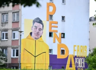 Mural posvećen ubijenom Farisu Pendeku