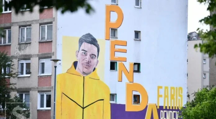 Mural posvećen ubijenom Farisu Pendeku