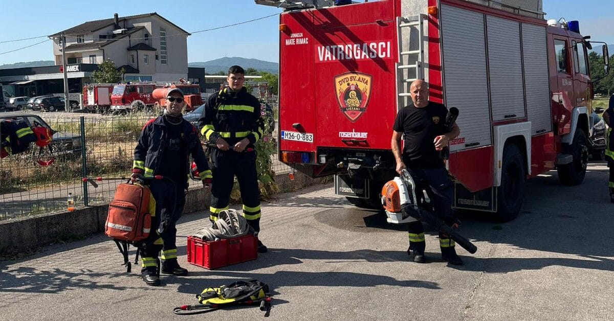 pozar grude ZHŽ 2 Požar u Grudama: Glavne linije ugašene, zračne snage i dalje aktivne