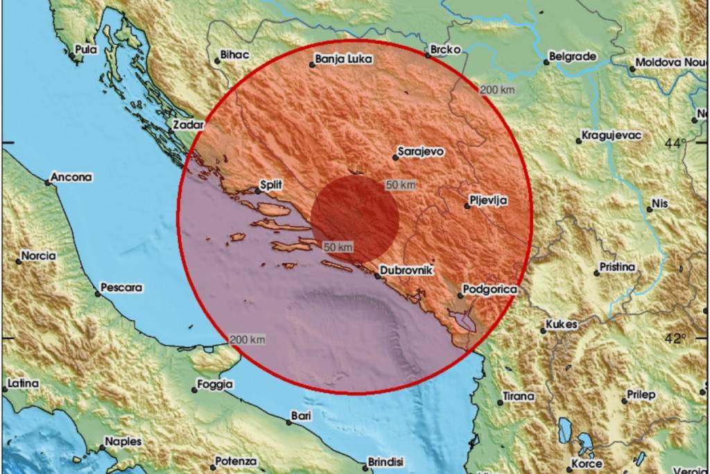 zemljotres hercegovina Zemljotres jačine 3,7 pogodio jug Hercegovine