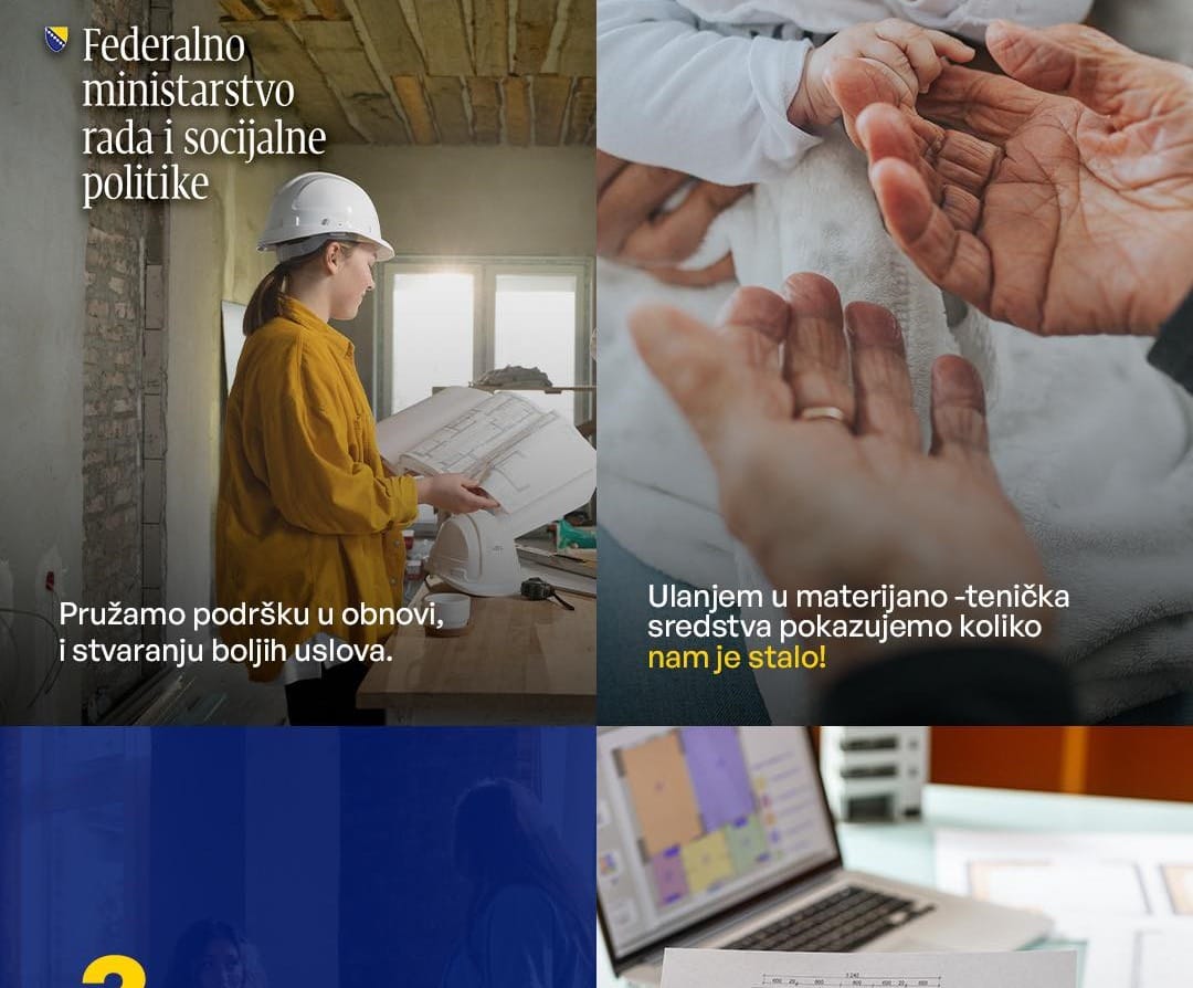 ulaganje u socijalnu zaštitu Tri miliona KM za jačanje ustanova socijalne zaštite u FBiH