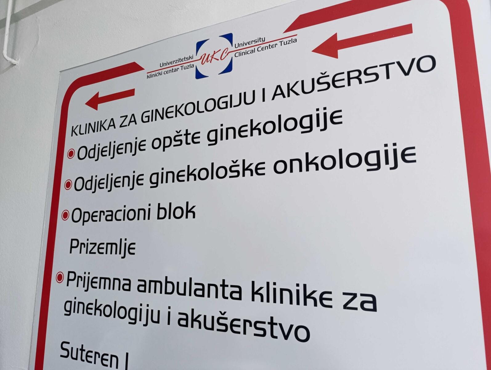 UKC Tuzla Privremena zabrana posjeta UKC-a Tuzla zbog radova