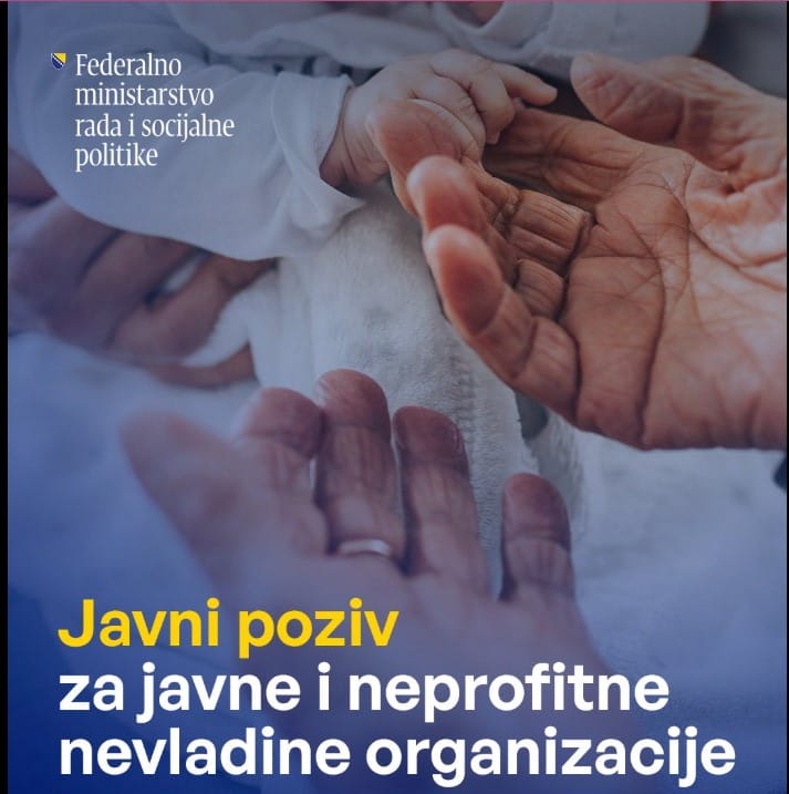 Otvoren Javni poziv za podršku projektima u oblasti socijalne zaštite: Na raspolaganju 2 miliona KM