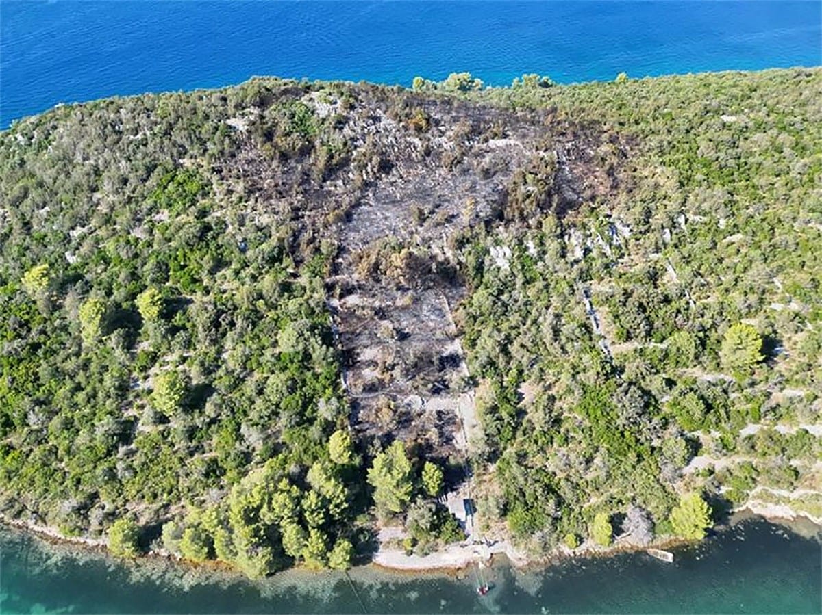 Na hrvatskom primorju izbio požar, uhapšen strani državljanin